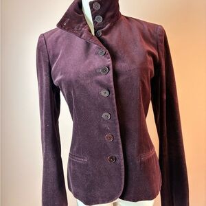 Ralph Lauren Deep Purple Velvet Blazer